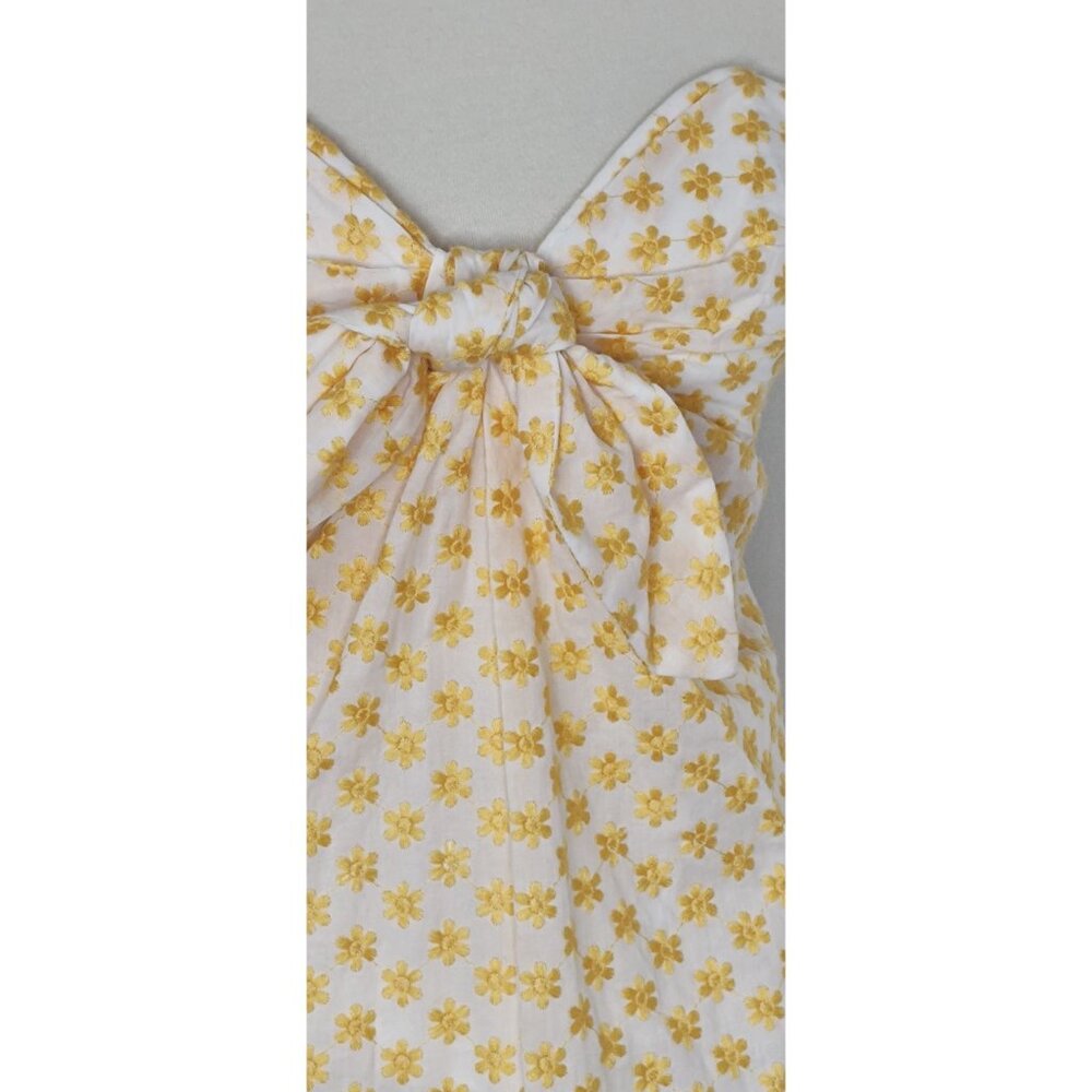 Significant Other Allure Yellow Strapless Maxi Dress Sunflower Embroidered NEW - Picture 7 of 14